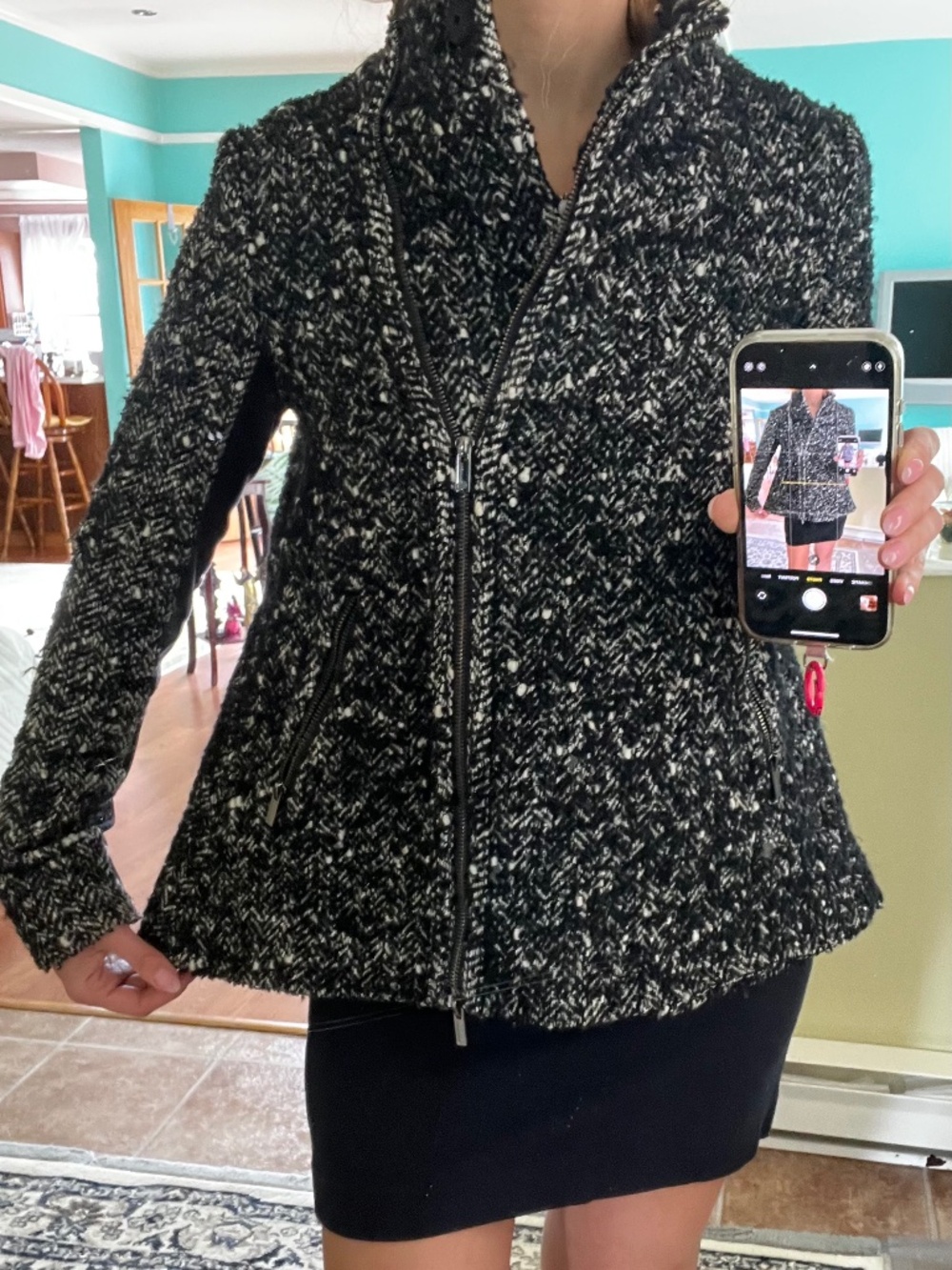 BCBG Max Azria Jacket Wool Coat cape style